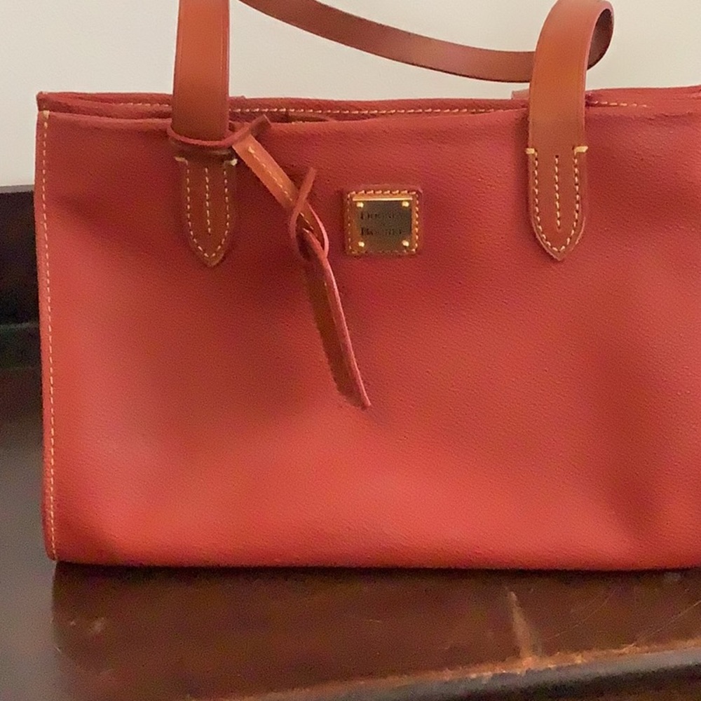 Dooney and Bourke red and brown leather purse
